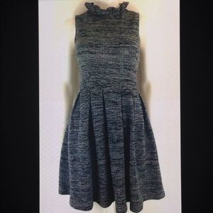 Ganni Anthropologie Pinnacle Fit & Flare Dress